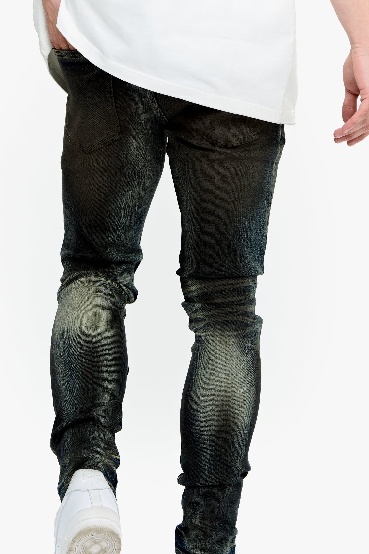 Mr.Flex Dirty Vintage Medium Blue Skinny Jeans