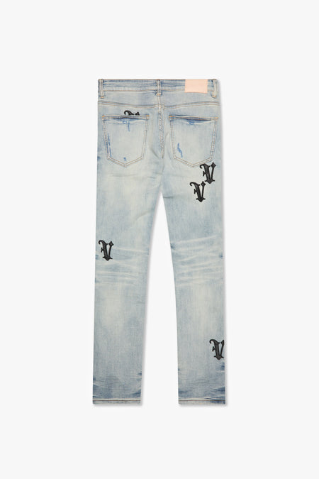 "DAYLIGHT " VINTAGE WASH SKINNY JEAN