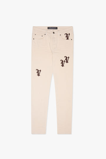 "VEED" OG WHITE SKINNY JEAN