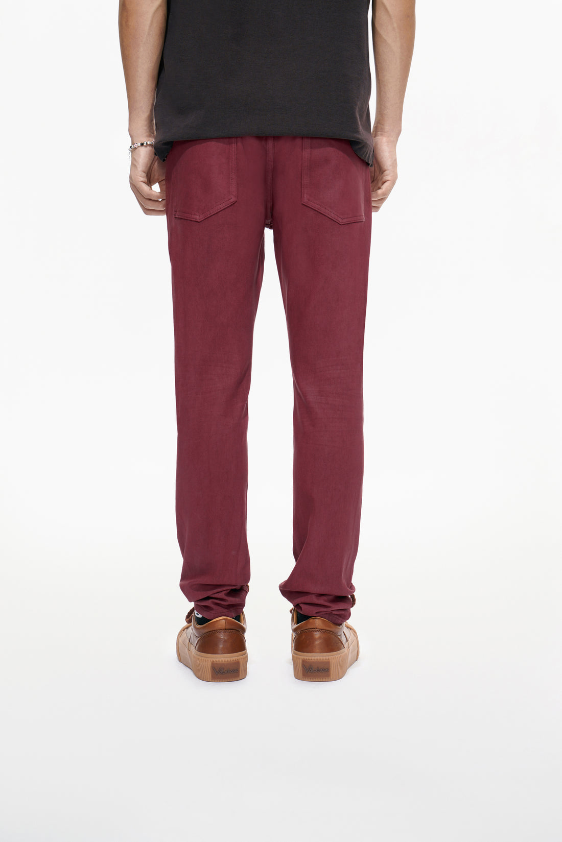 Mr.Slim Burgundy Waxed Skinny Jean