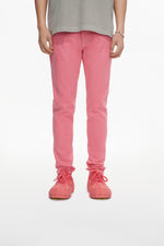 Mr.Slim Light Coral Waxed Skinny Jean