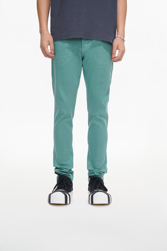 Mr.Slim Teal Waxed Skinny Jean