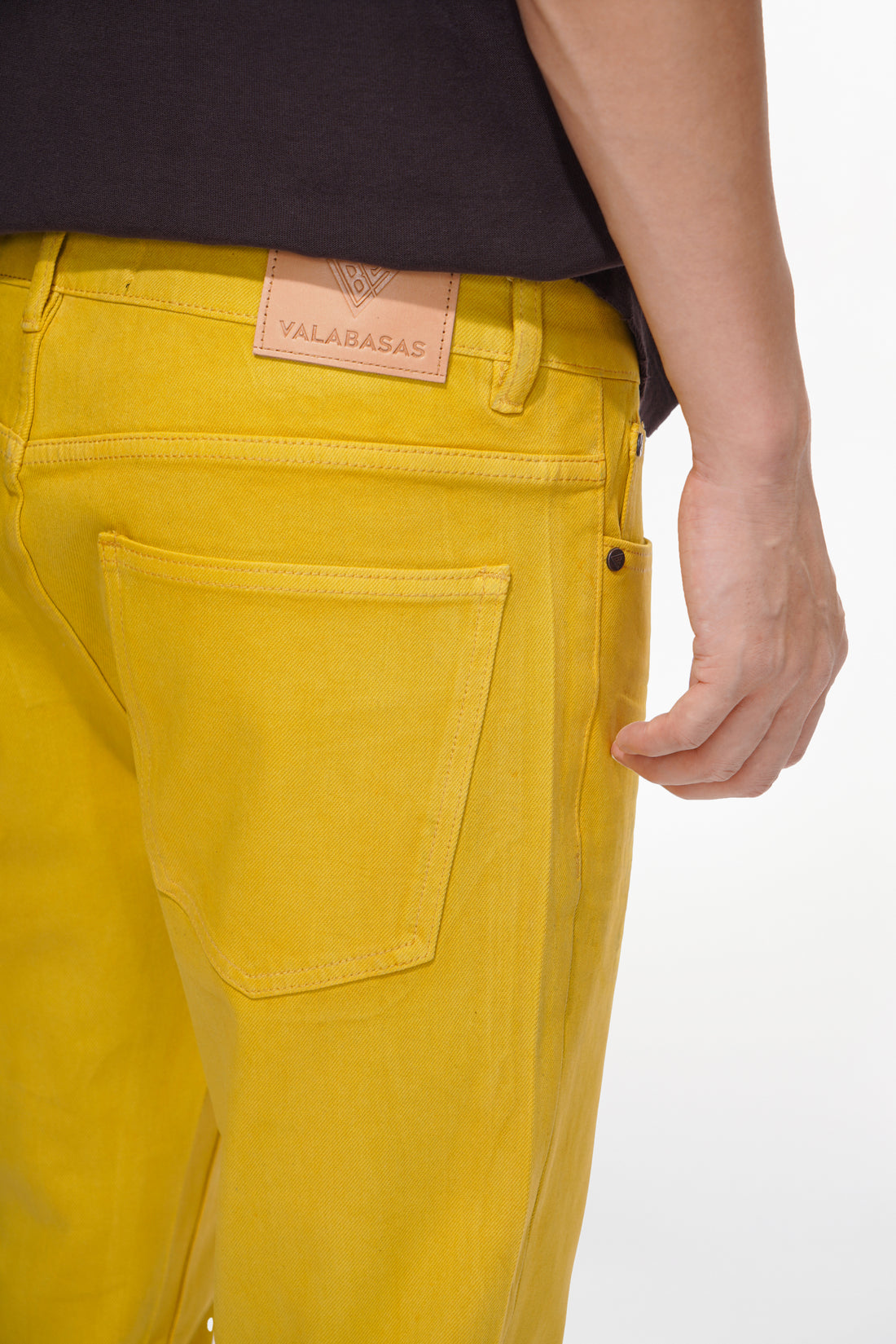 Mr.Slim Yellow Waxed Skinny Jean