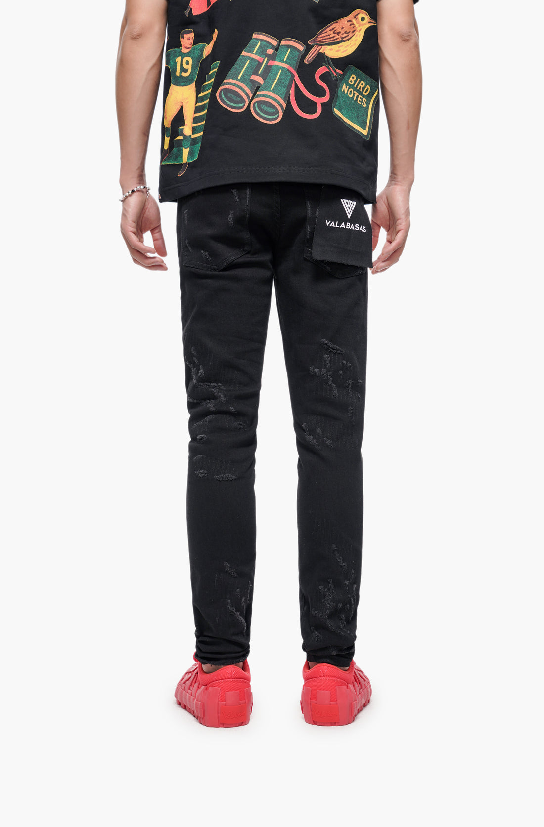 Lockdown Stacked Jet Black Jean