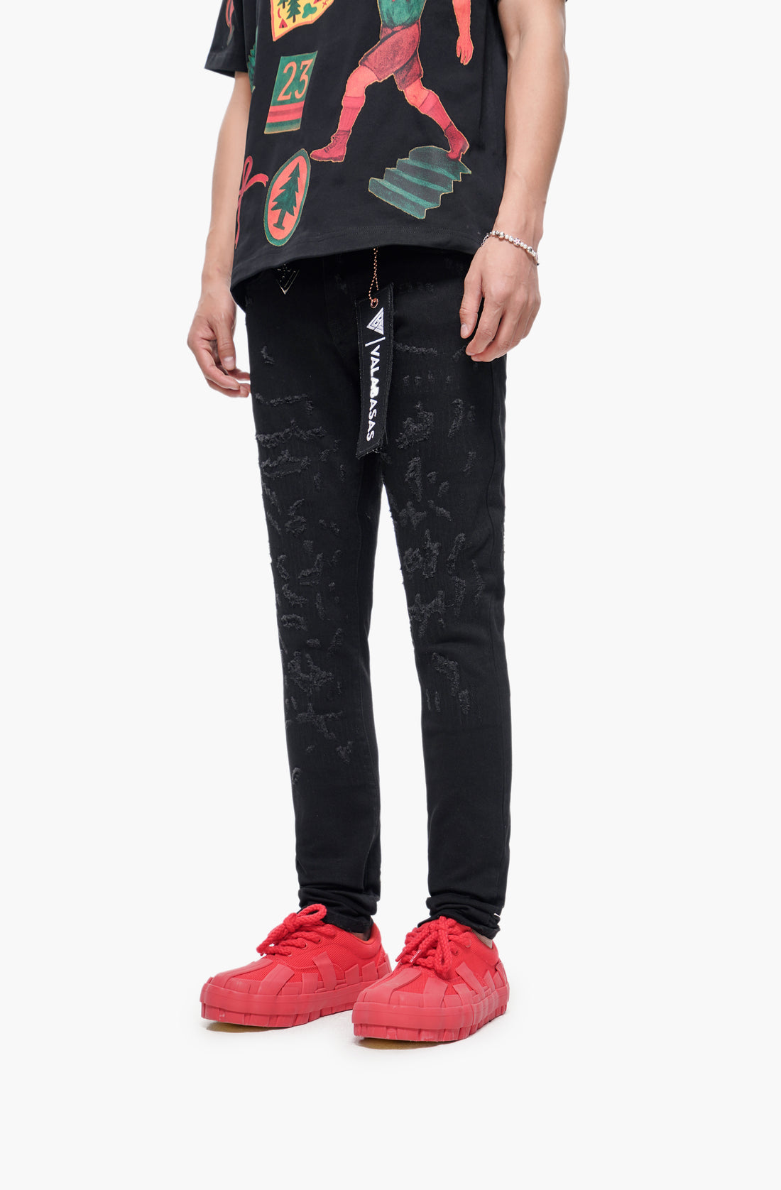 Lockdown Stacked Jet Black Jean