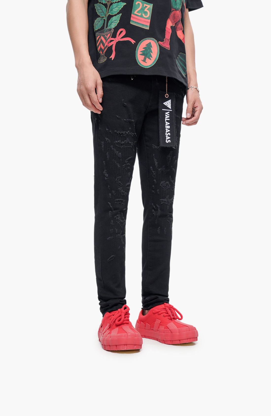 Lockdown Stacked Jet Black Jean