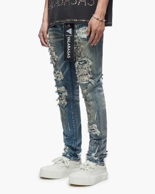 Nobleton Medium Dirty Blue Skinny Jeans