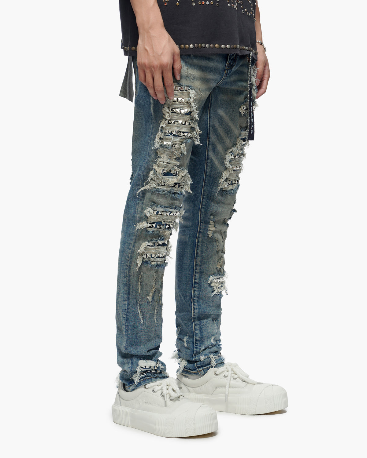 Nobleton Medium Dirty Blue Skinny Jeans