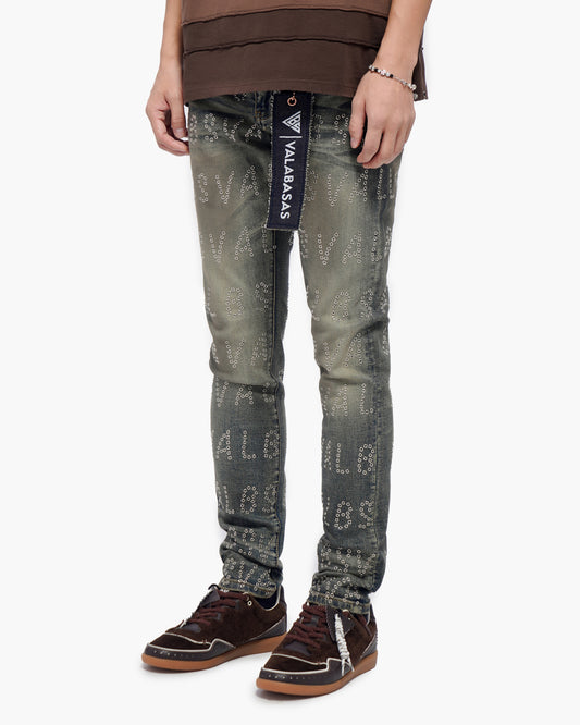 Velaris Dirty Vintage Blue Skinny Jeans