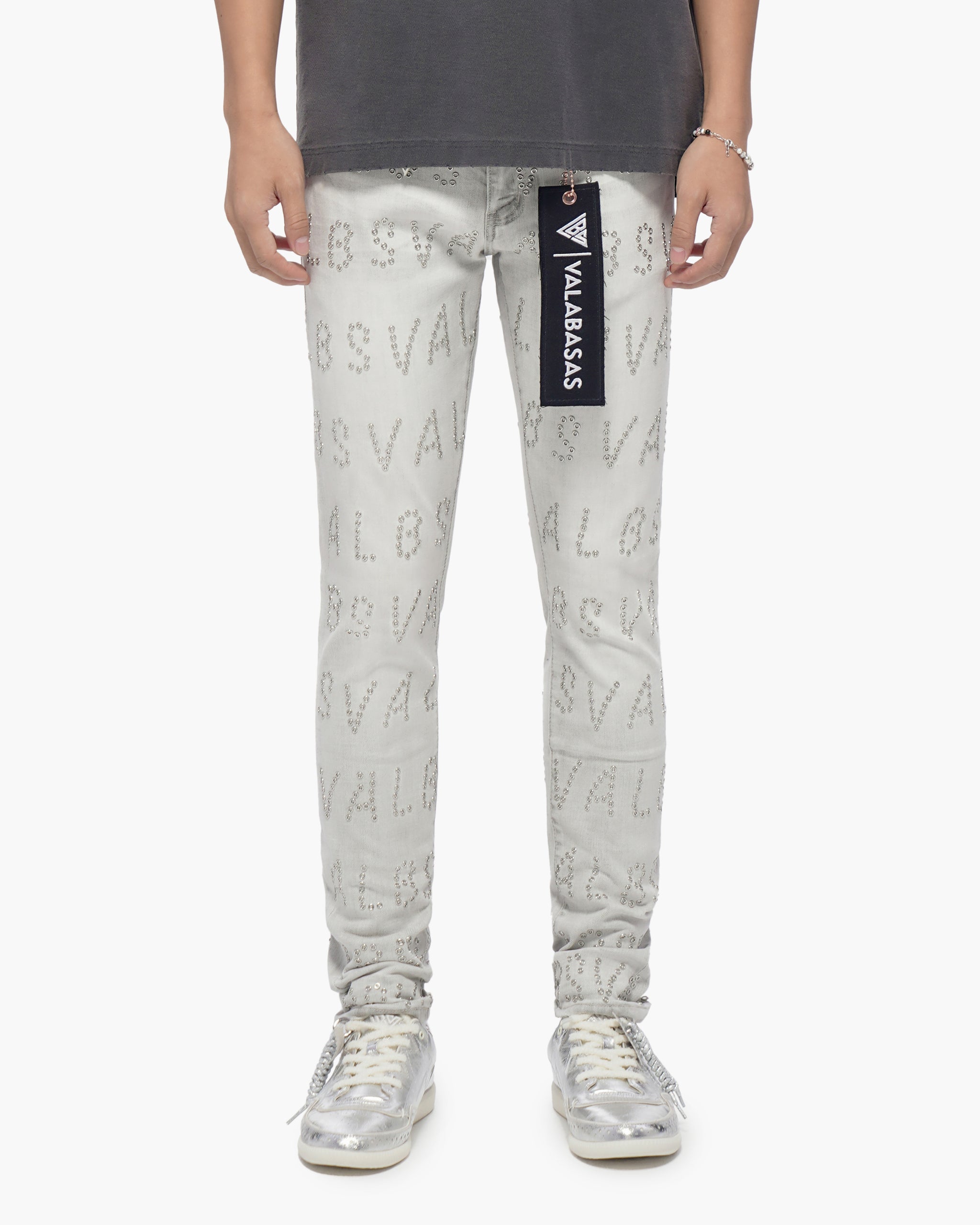 Velaris Snow Grey Skinny Jeans