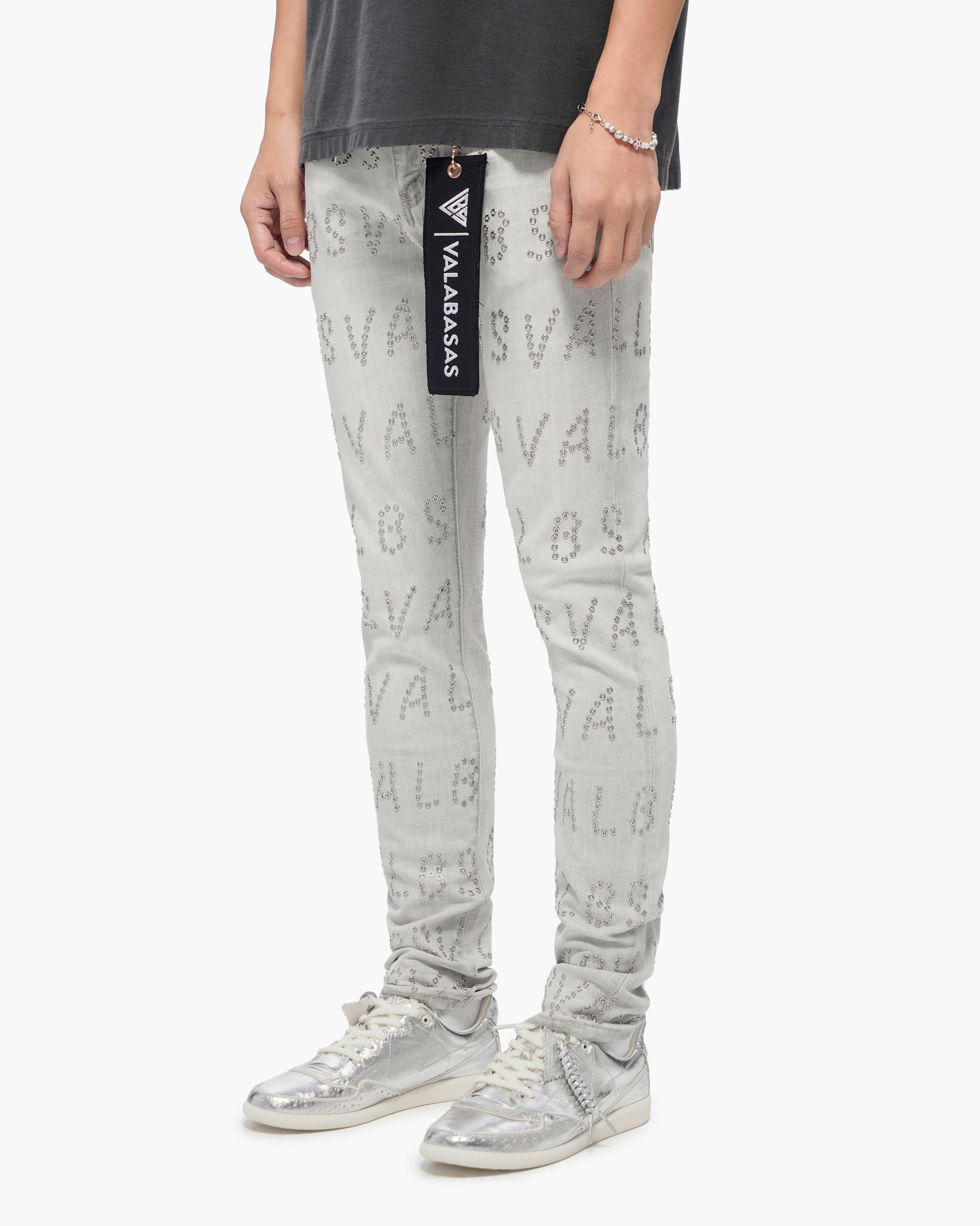 Velaris Snow Grey Skinny Jeans