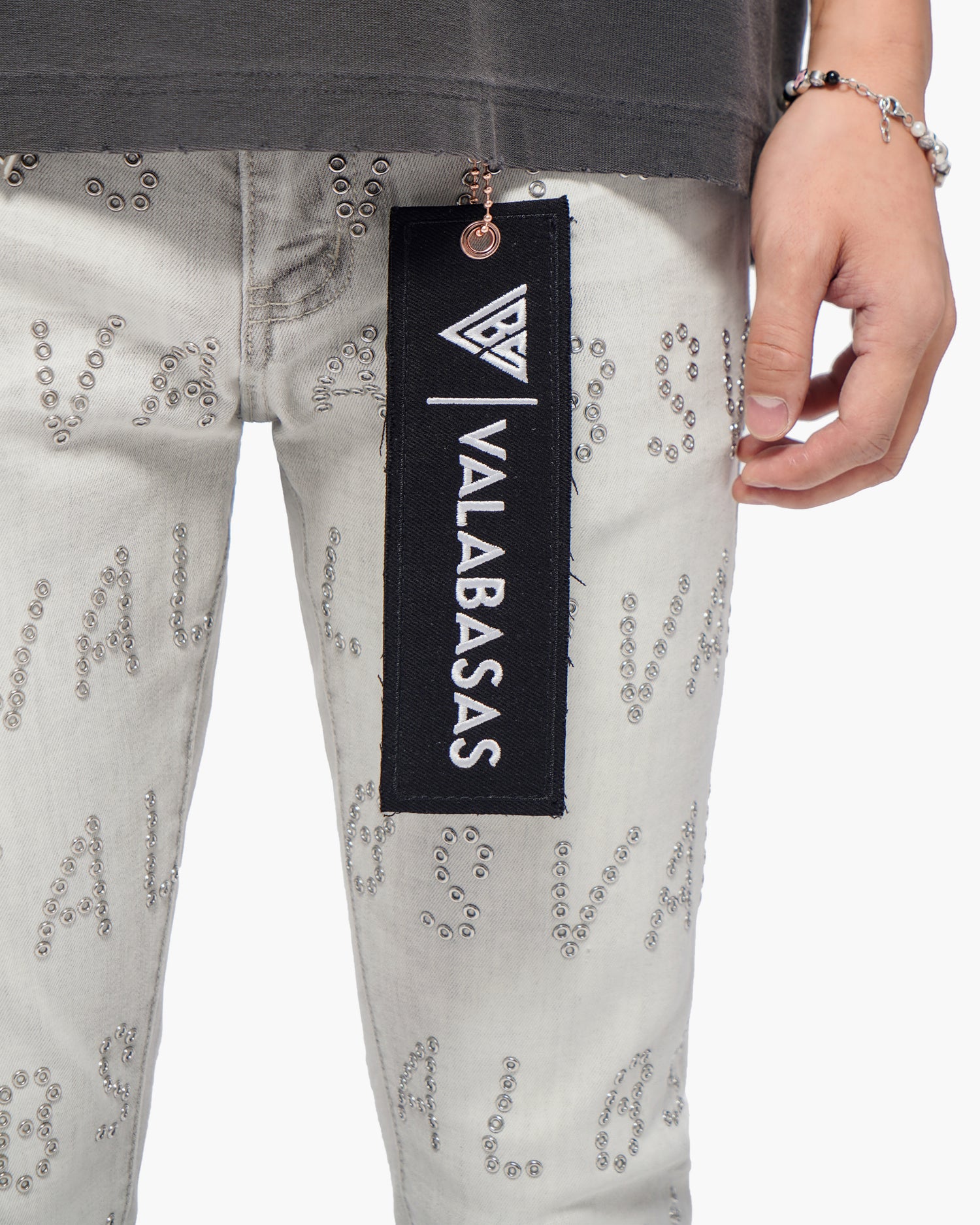 Velaris Snow Grey Skinny Jeans