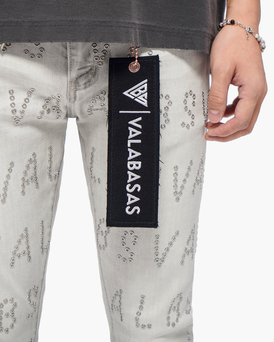 Velaris Snow Grey Skinny Jeans