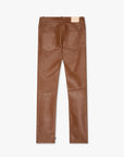 "JEDI" MOCHA SKINNY/STACKED FLARE JEAN