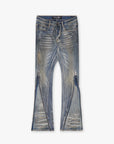 "RUNNER" BLUE DIRTY WASH SKINNY DENIM