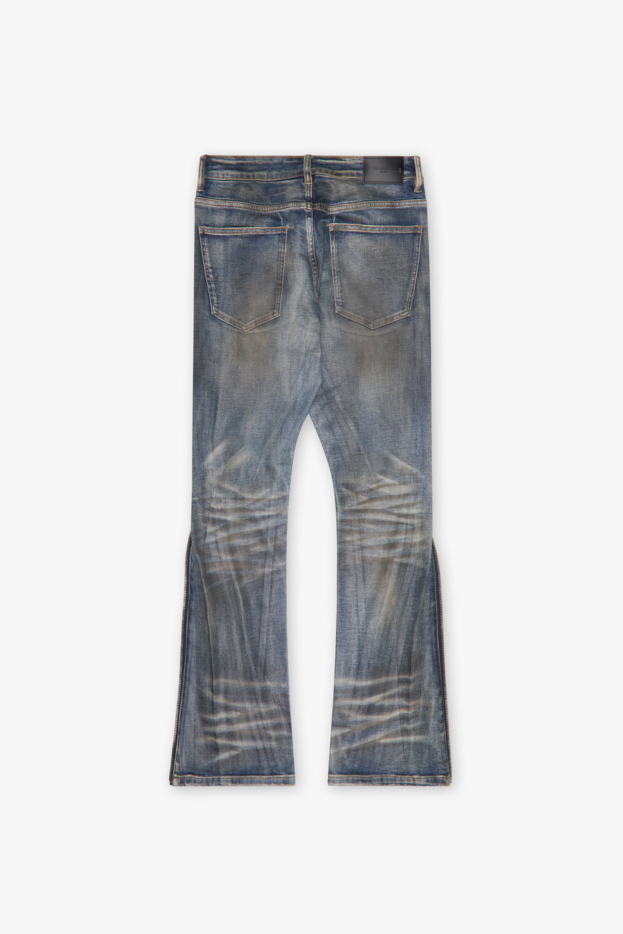 "RUNNER" BLUE DIRTY WASH SKINNY DENIM