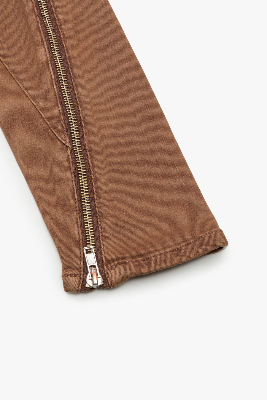 "RUNNER" BROWN SKINNY DENIM