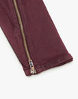 "RUNNER" BURGUNDY SKINNY DENIM