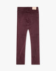 "RUNNER" BURGUNDY SKINNY DENIM