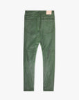 "RUNNER" GREEN SKINNY DENIM