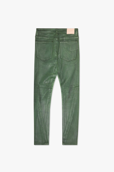 "RUNNER" GREEN SKINNY DENIM