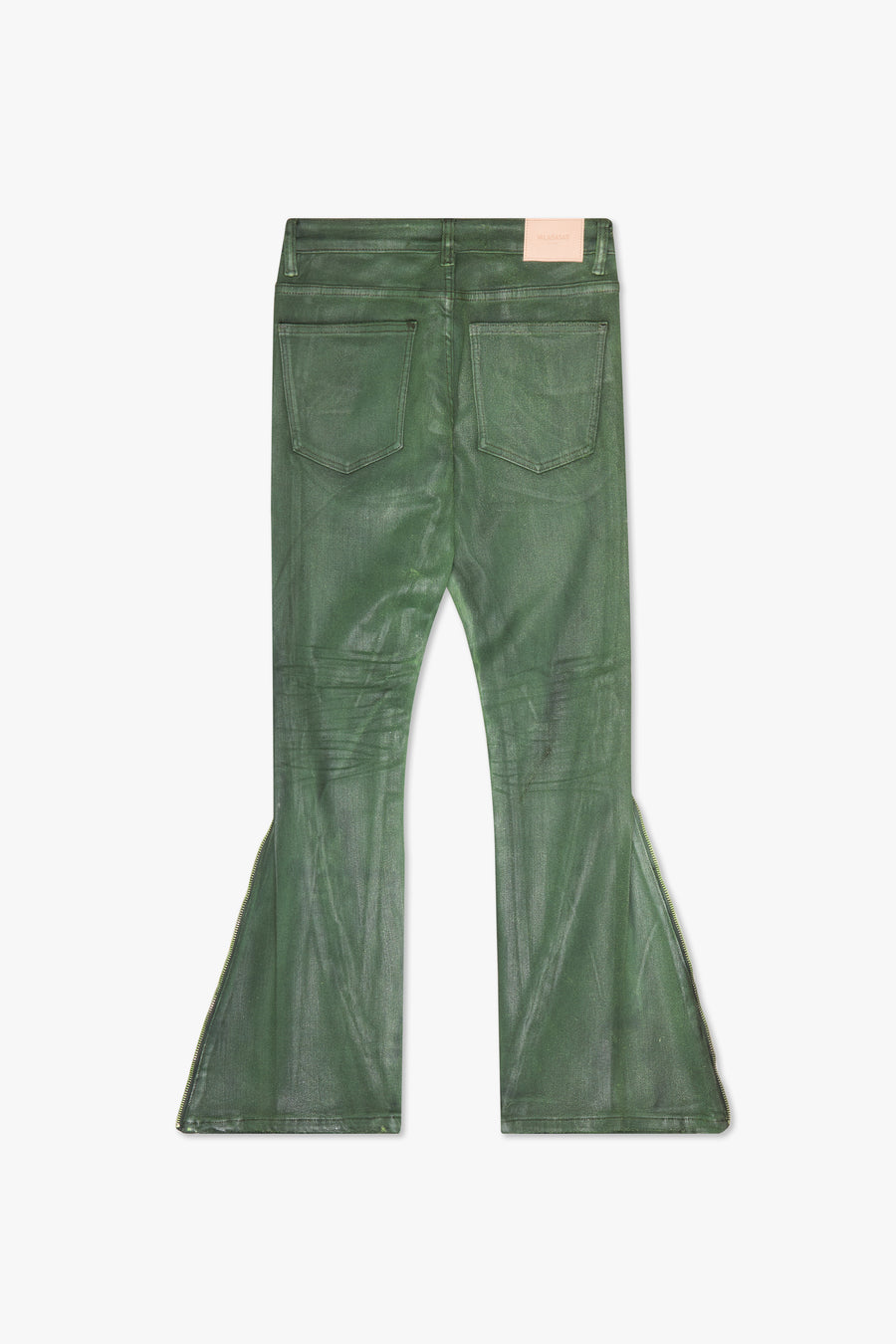 "RUNNER" GREEN SKINNY DENIM