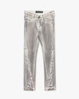 "RUNNER" WHITE GREY SKINNY JEAN