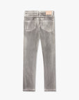 "RUNNER" WHITE GREY SKINNY JEAN