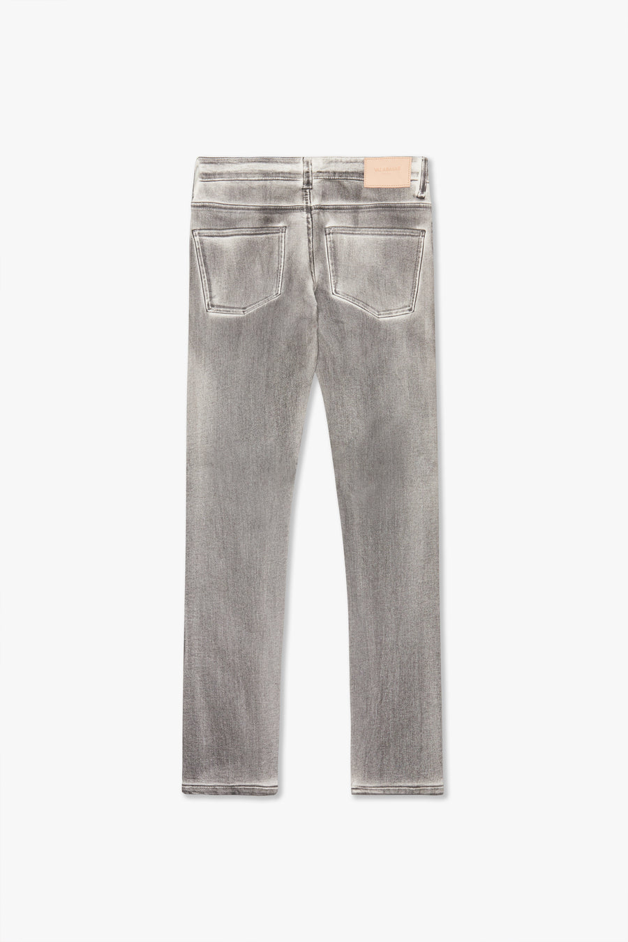 "RUNNER" WHITE GREY SKINNY JEAN