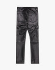 "CITING" BLACK SKINNY VEGAN LEATHER JEAN