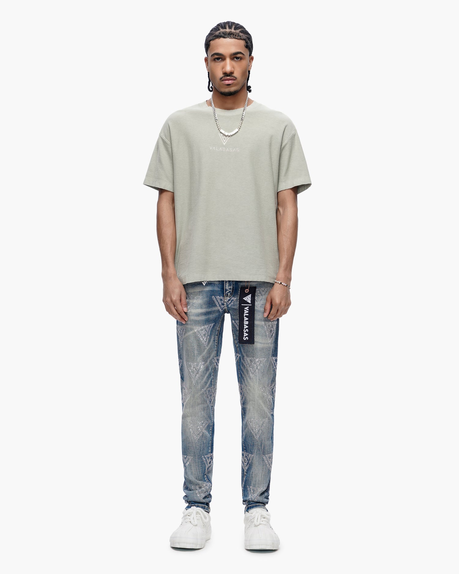 Scatter Skinny Blue Washed Jeans