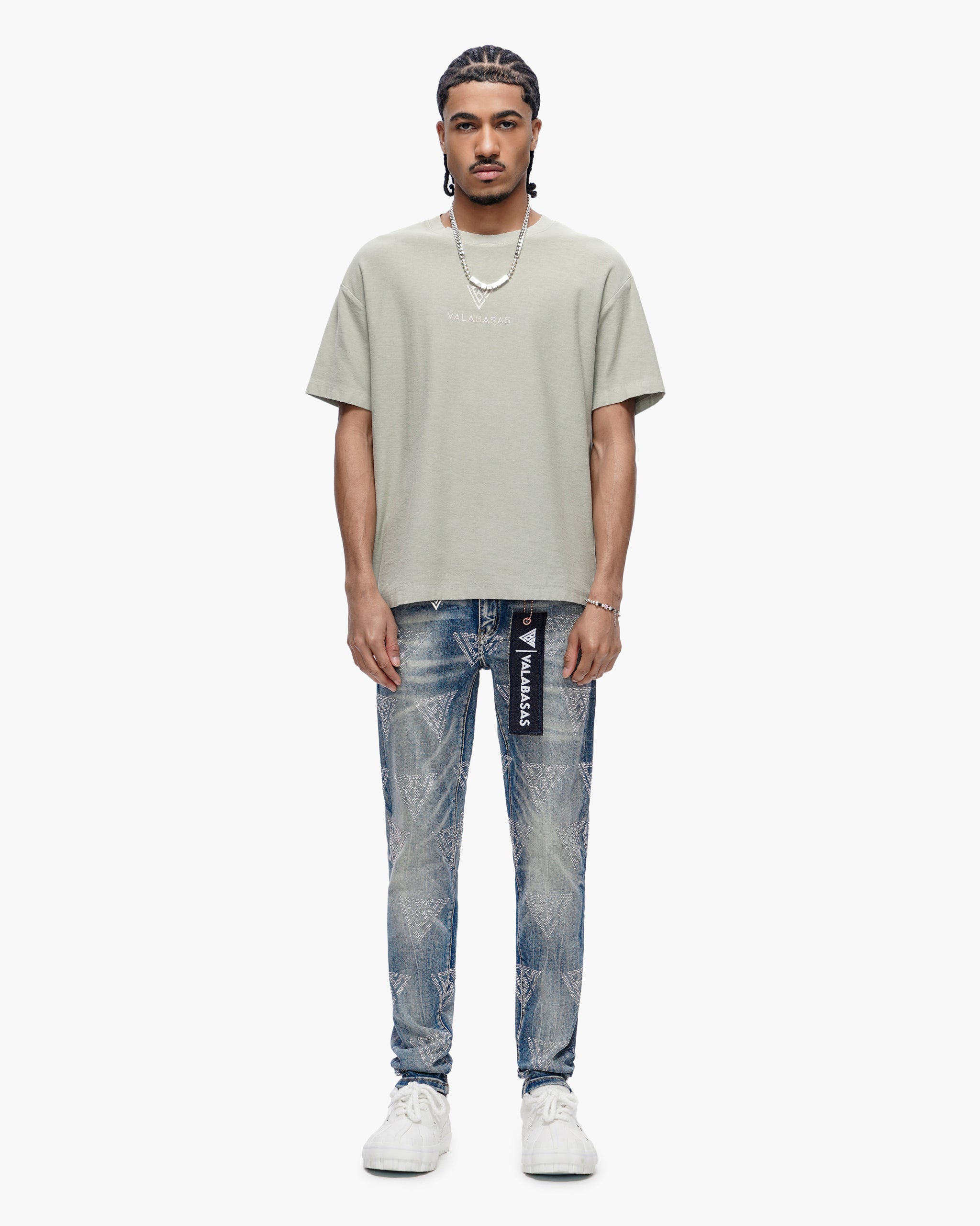 Scatter Skinny Blue Washed Jeans