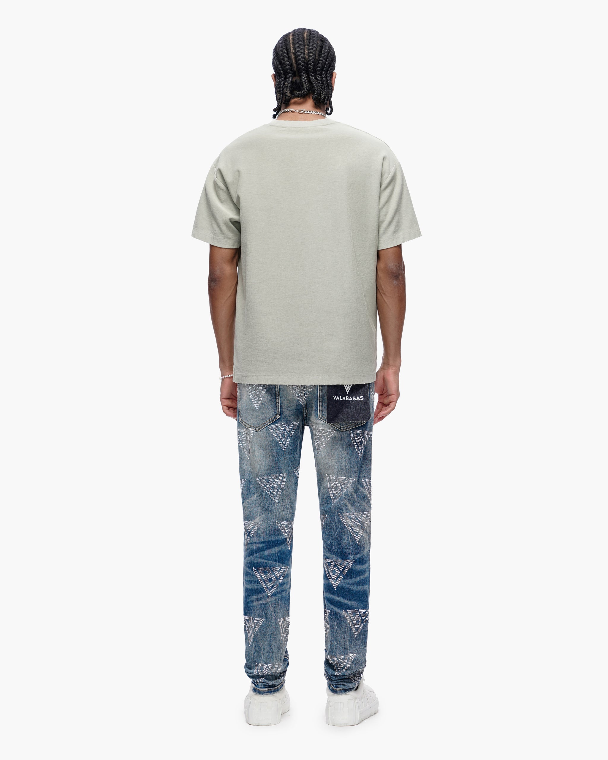 Scatter Skinny Blue Washed Jeans