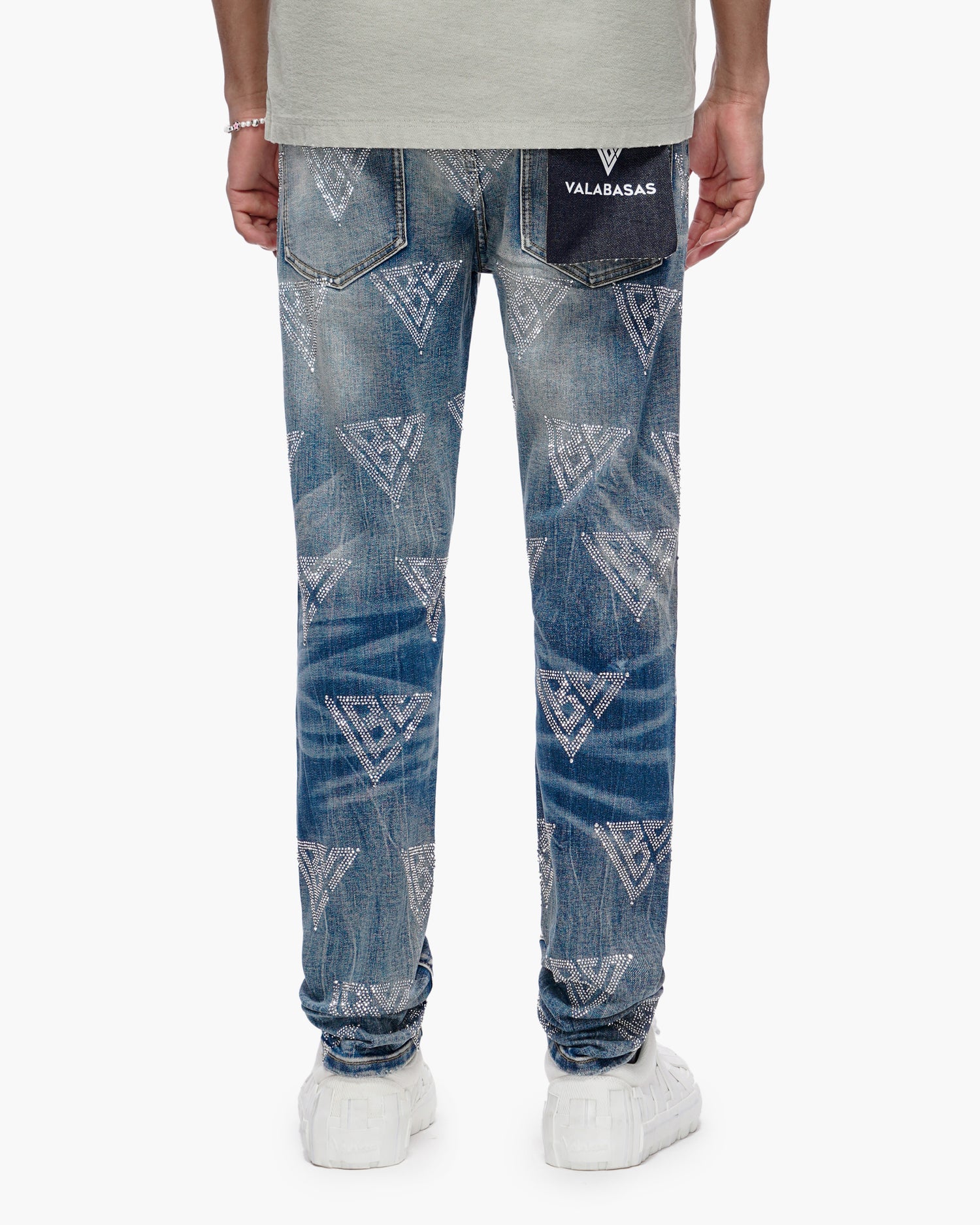 Scatter Skinny Blue Washed Jeans