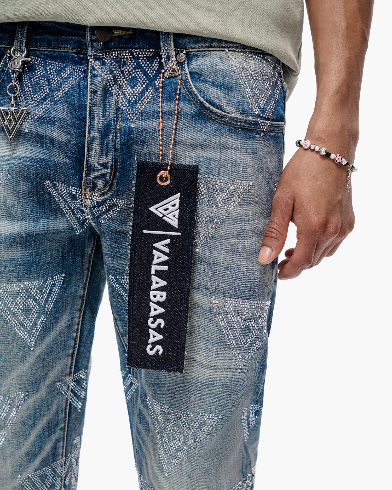 Scatter Skinny Blue Washed Jeans
