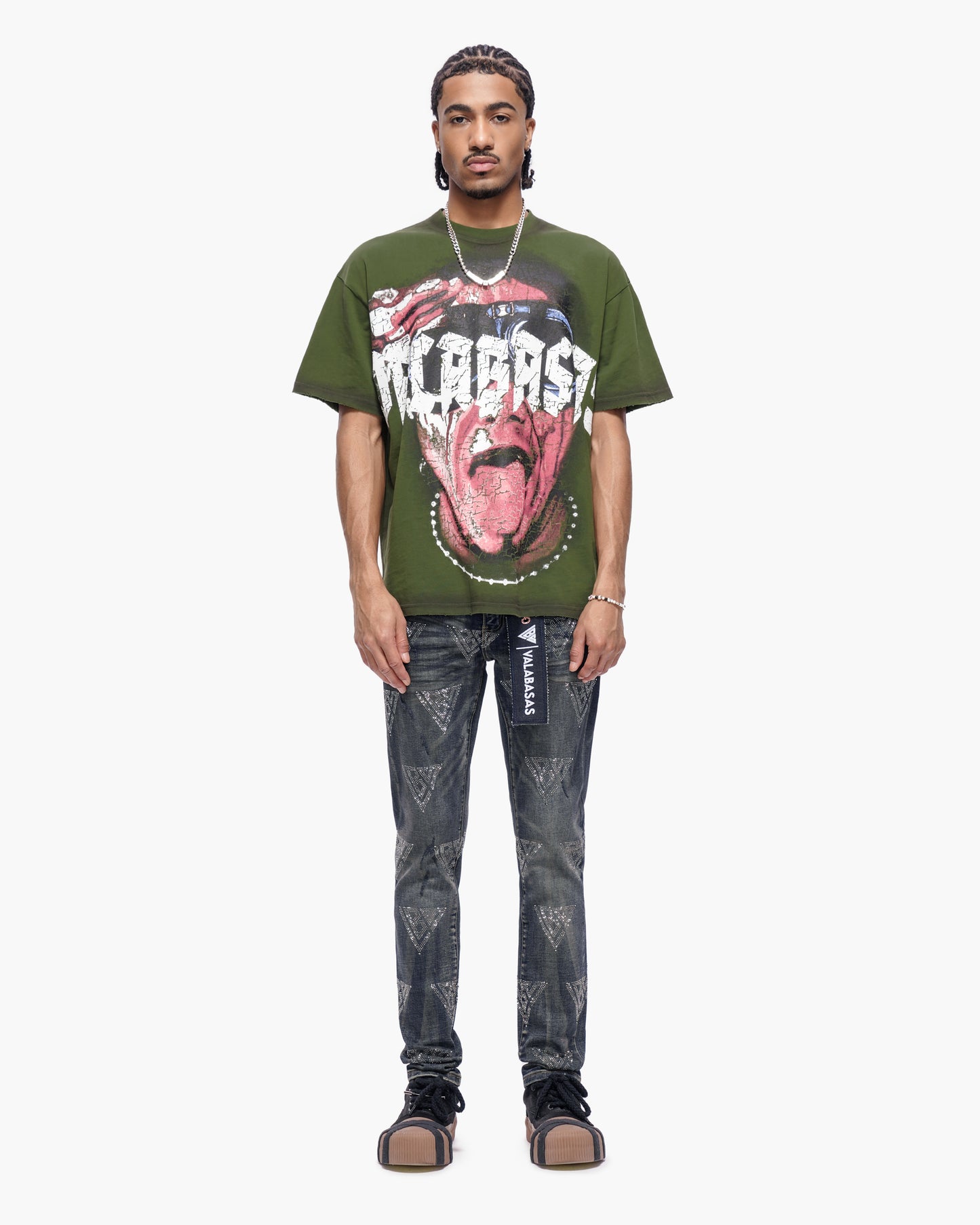 Scatter Skinny Dark Dirty Blue Jeans