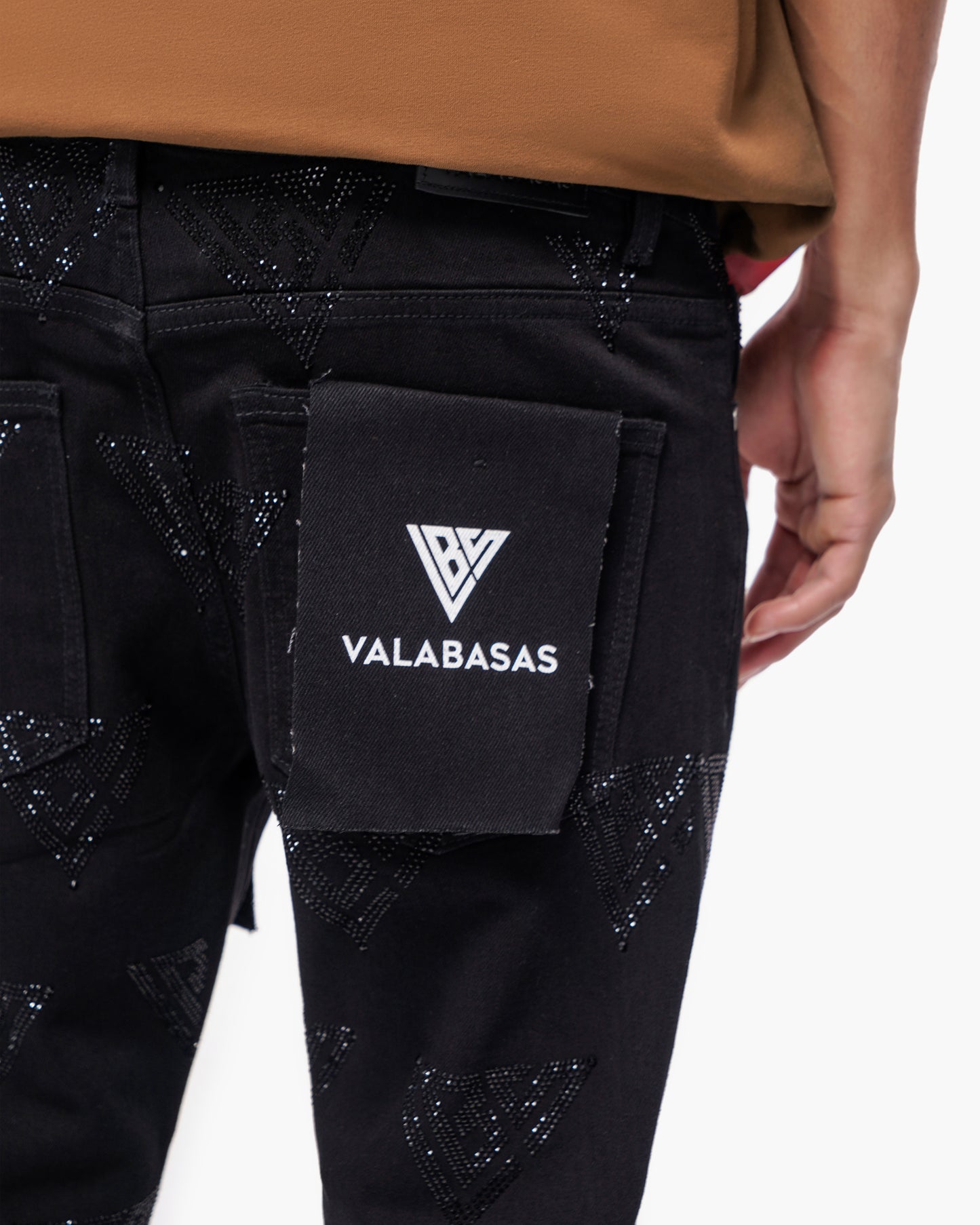 Scatter Skinny Jet Black Jeans