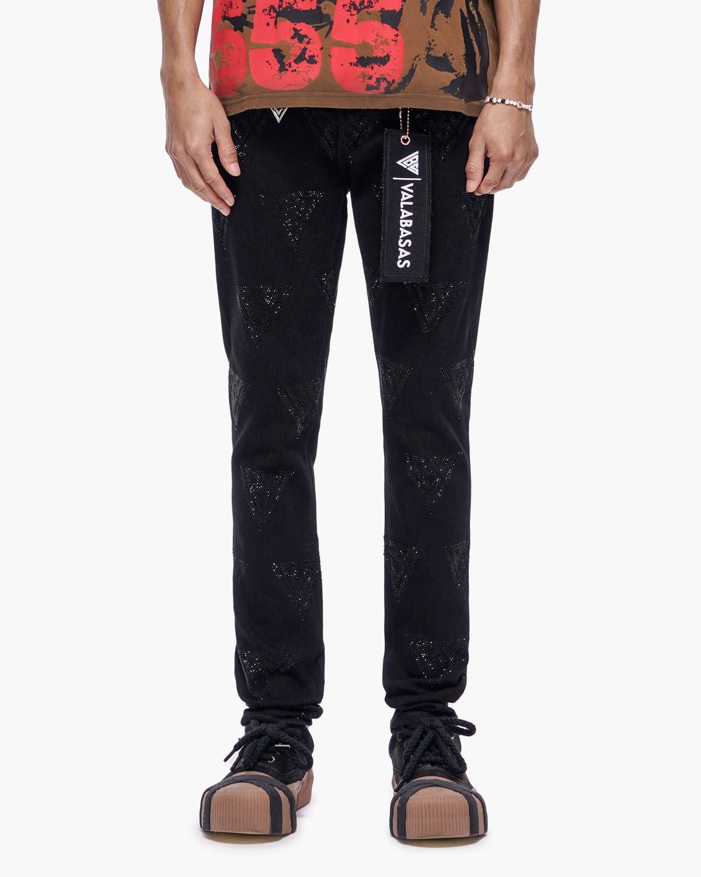 Scatter Skinny Jet Black Jeans