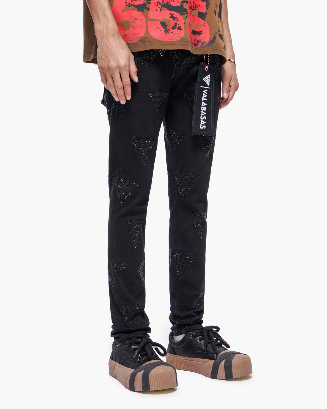 Scatter Skinny Jet Black Jeans
