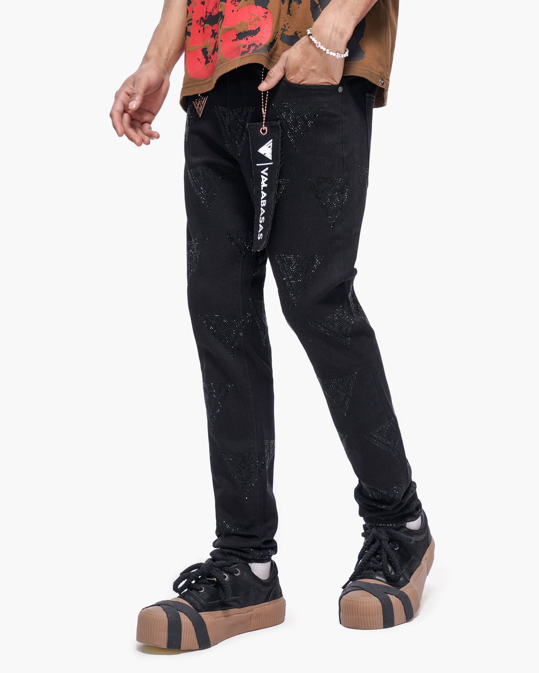 Scatter Skinny Jet Black Jeans