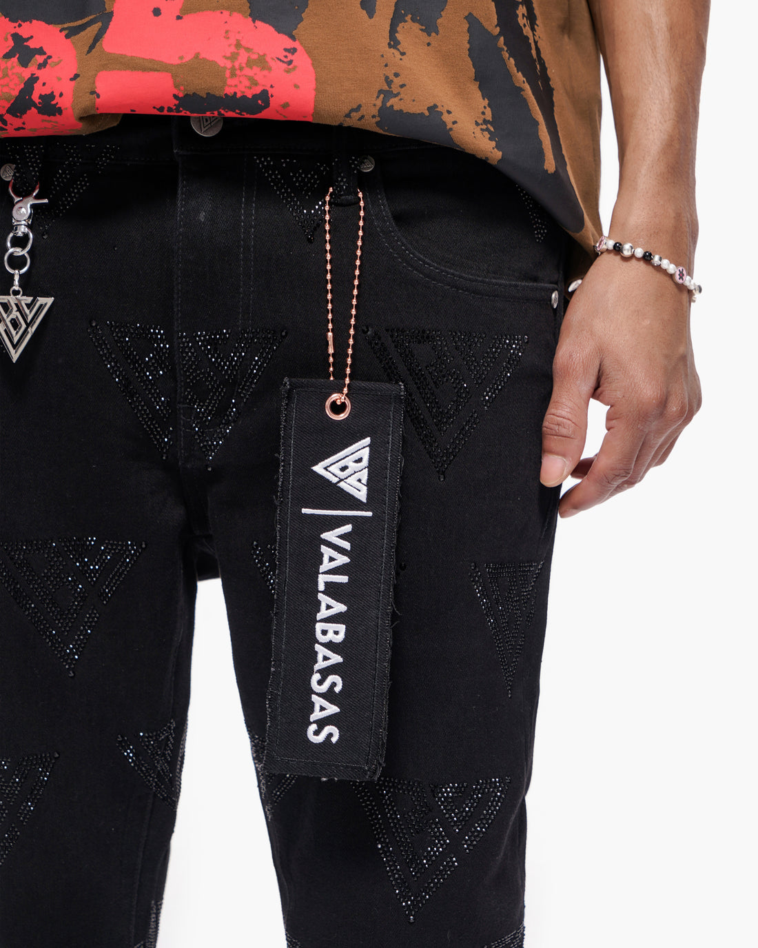 Scatter Skinny Jet Black Jeans