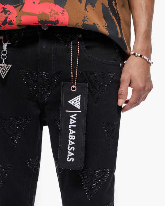 Scatter Skinny Jet Black Jeans