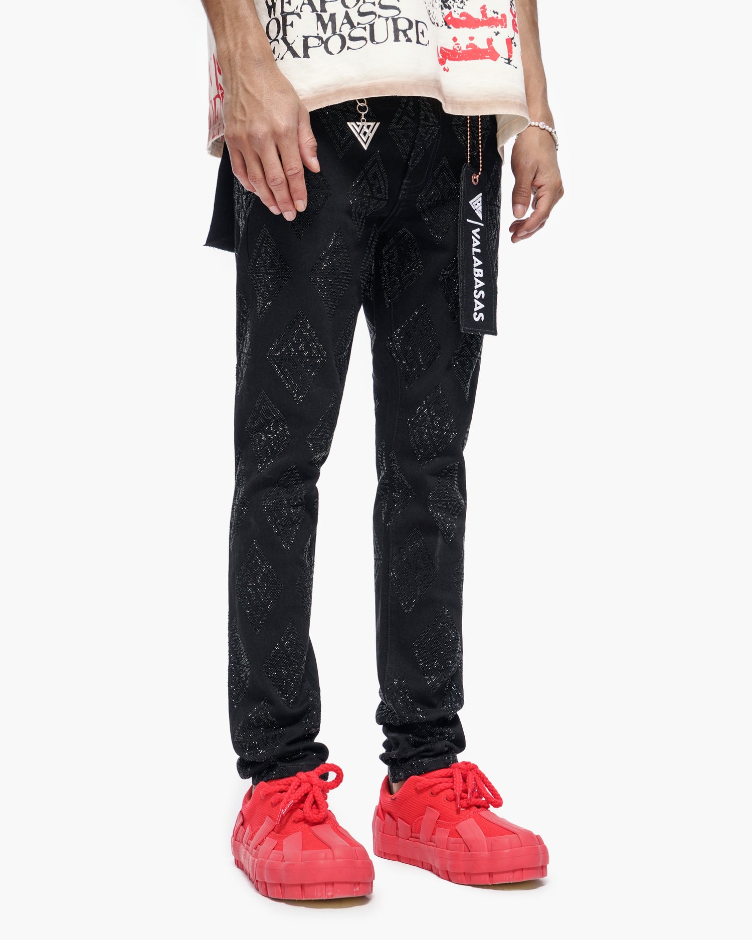 Gather Skinny Black Jeans