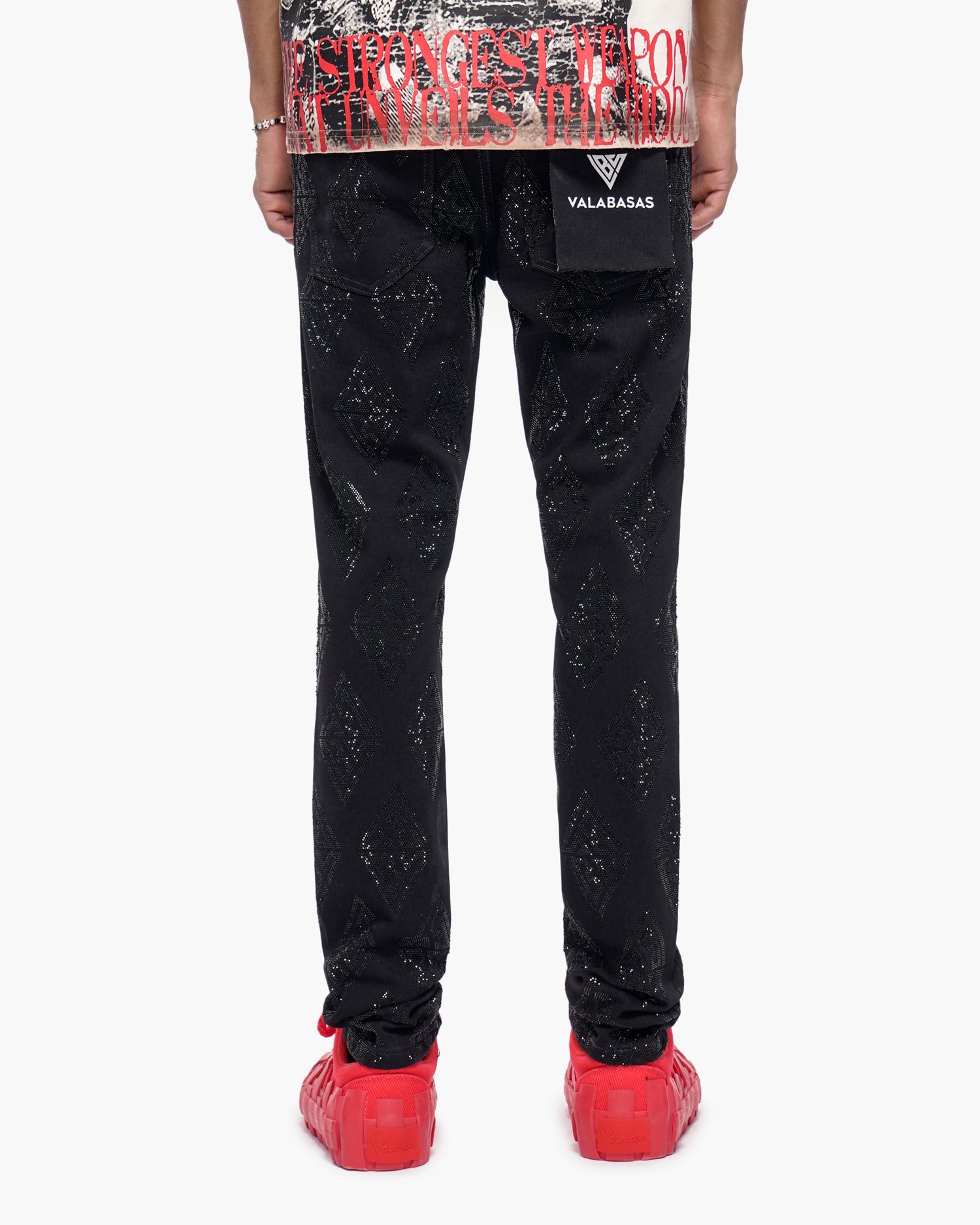 Gather Skinny Black Jeans