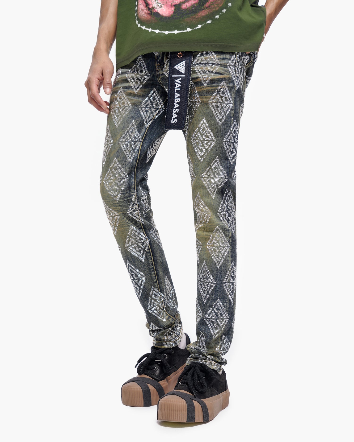 Gather Skinny Dark Blue Wash Jeans