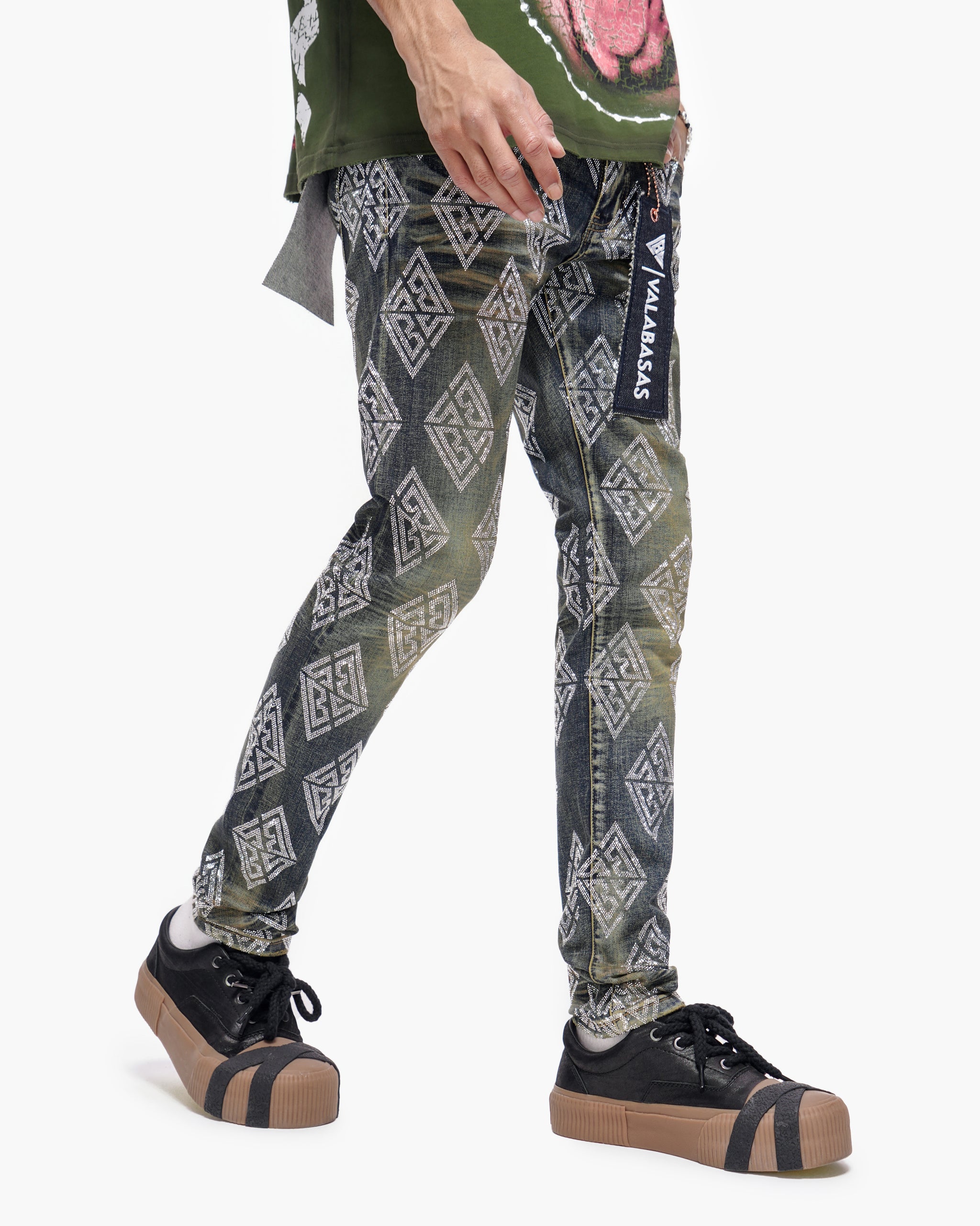 Gather Skinny Dark Blue Wash Jeans