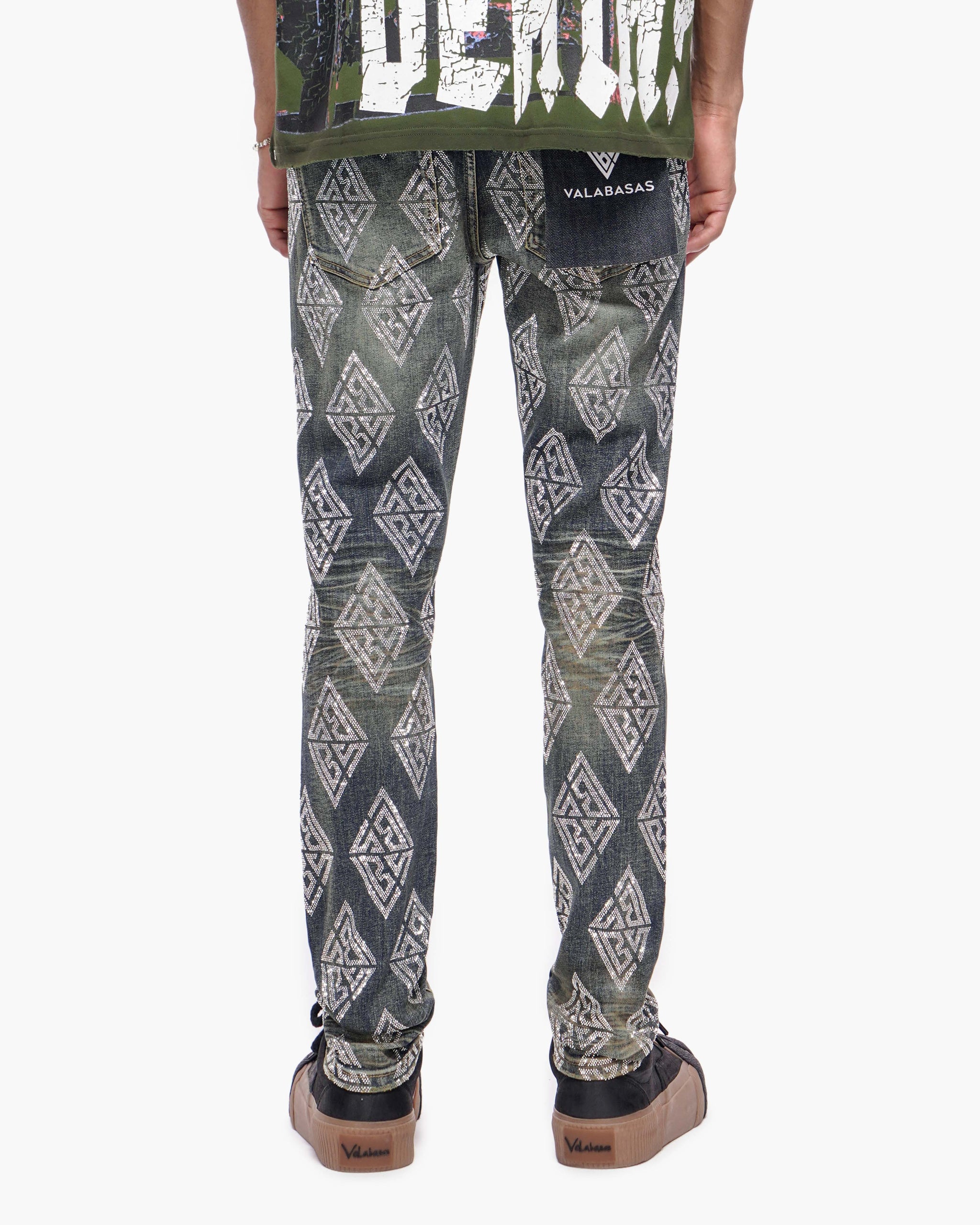 Gather Skinny Dark Blue Wash Jeans