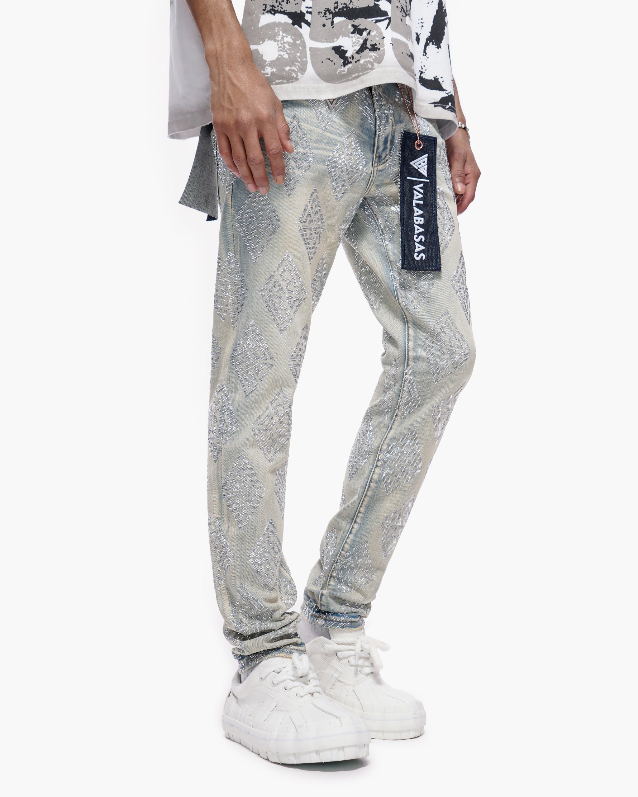 Gather Skinny Light Blue Wash Jeans