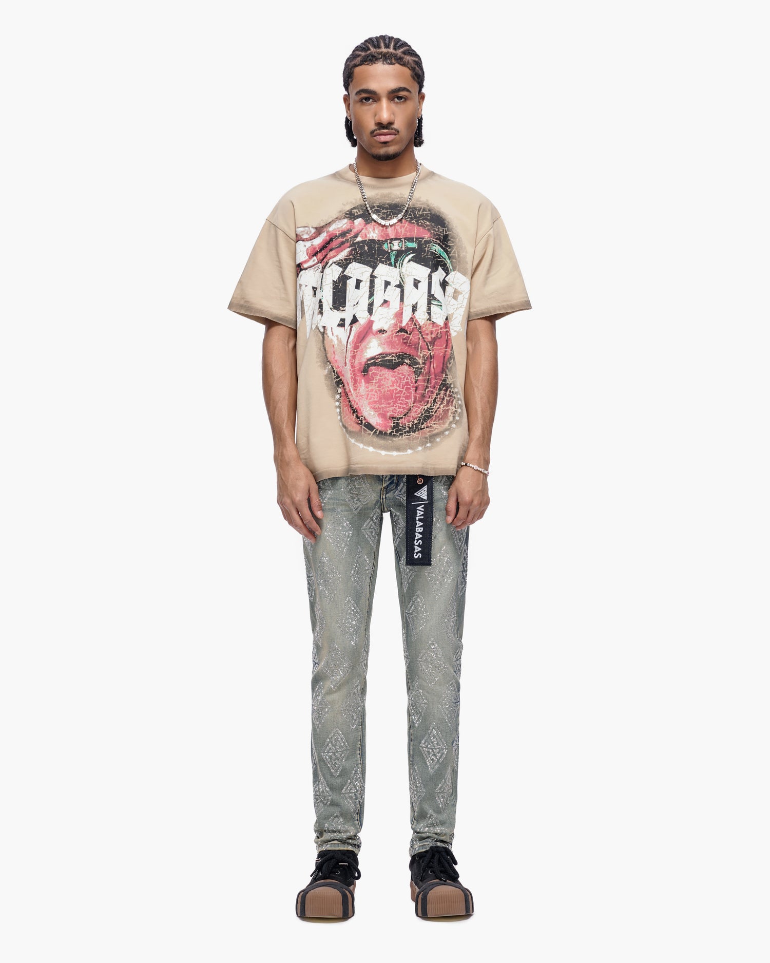 Gather Skinny Vintage Wash Jeans