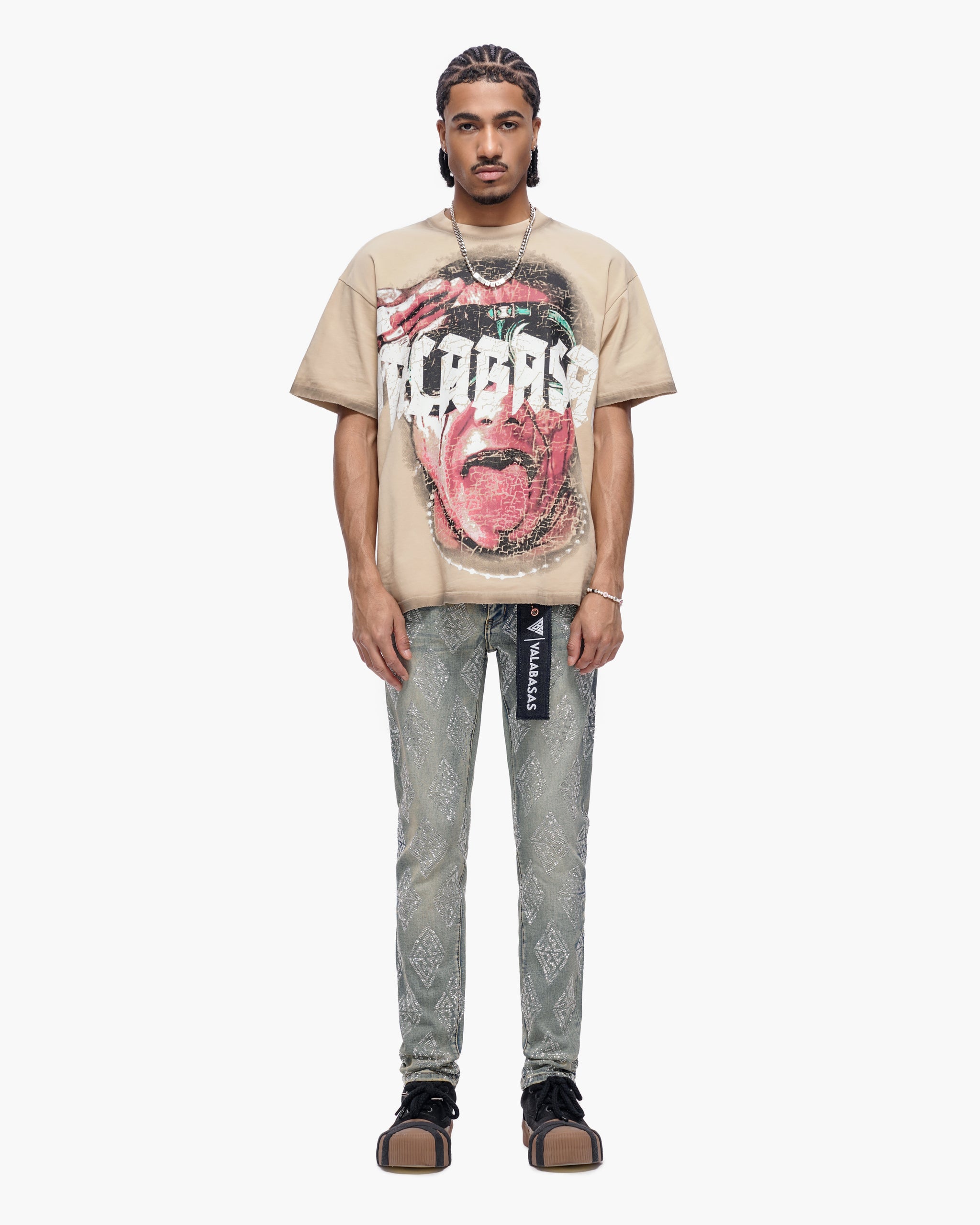 Gather Skinny Vintage Wash Jeans